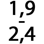 1,9 - 2,4